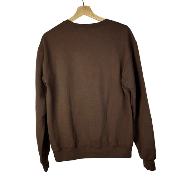 Boutique Brown Hello Louis Graphic Crewneck Sweatshirt S - Picture 2 of 4